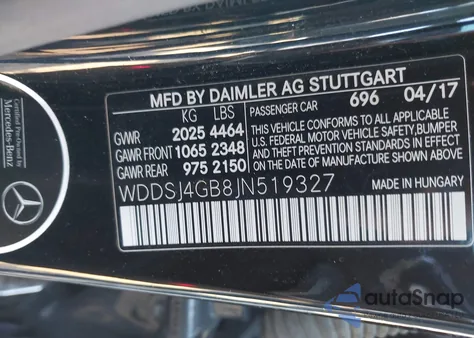 2018 Mercedes-Benz Cla 250 4Matic from USA, damaged, VIN WDDSJ4GB8JN519327